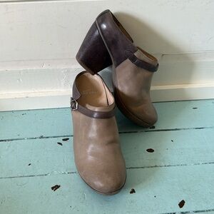 Dansko Size 38 Malissa Stone Burnished Heeled Mule Bootie 3” Heel Cowboy Western